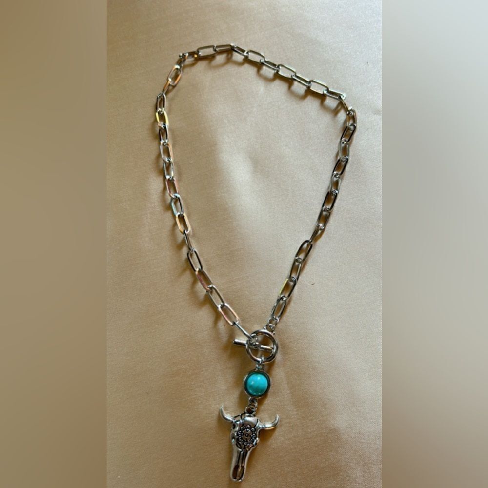 bohemian multilayer necklace A489 - Picture 4 of 5